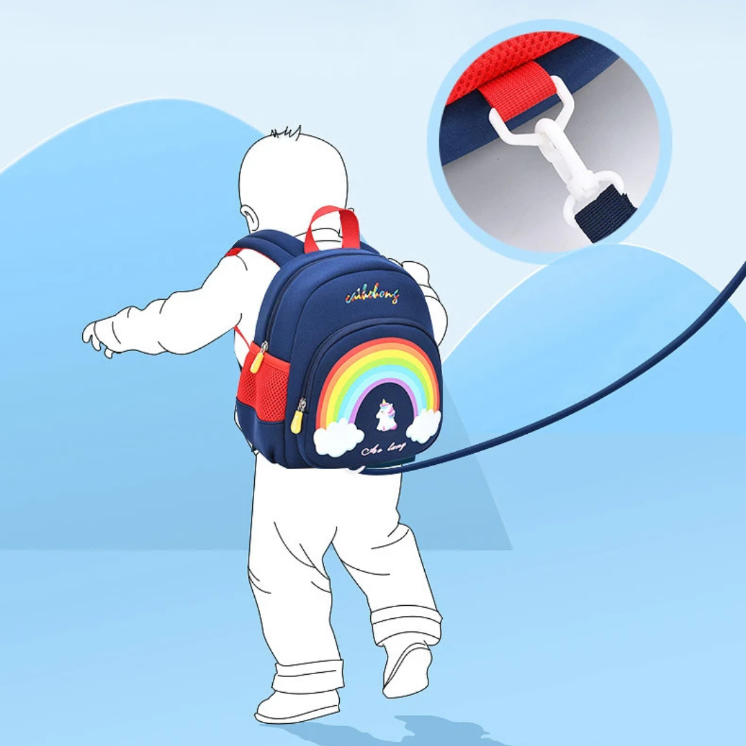 Kinderrucksack mit Cartoon-Aufdruck