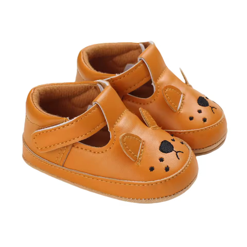 Cute Baby Moccasins with T-Closure Strap