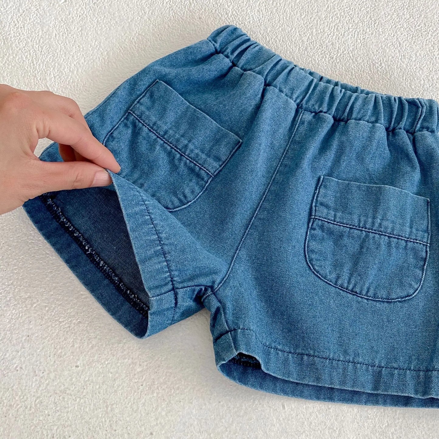 Sommer-Set für Babys, 2-teilig: Hemd mit Tasche und Shorts