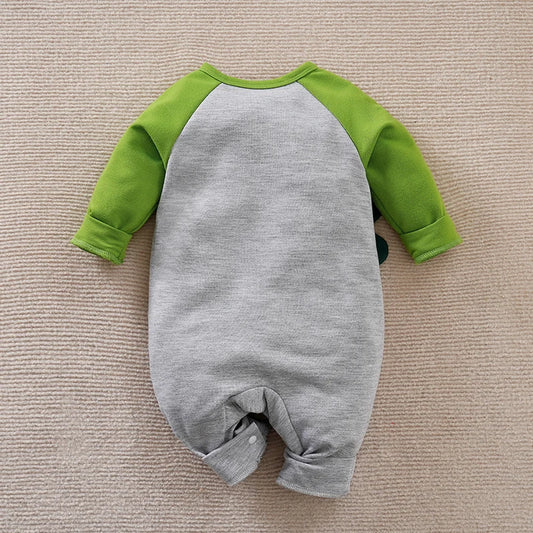 Babybody mit Dinosaurier-Print – Grün