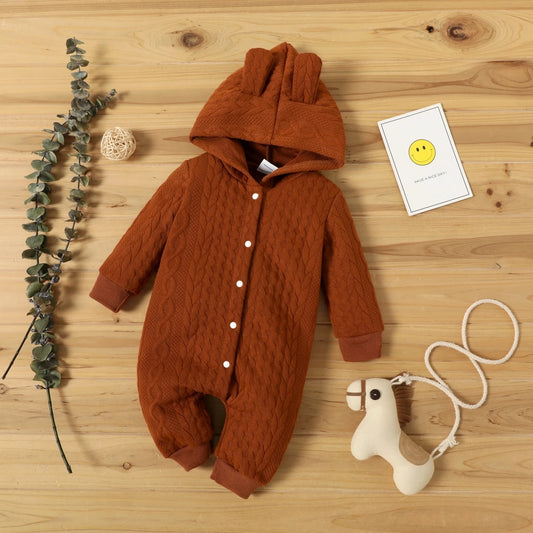 Warmer Baby-Overall mit Ohren