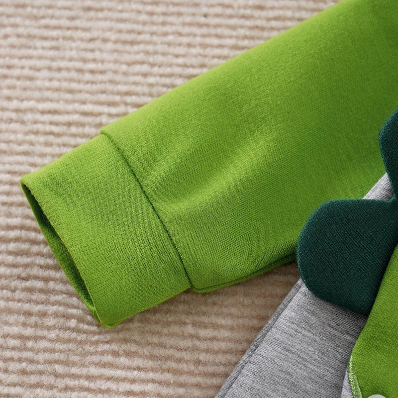 Babybody mit Dinosaurier-Print – Grün