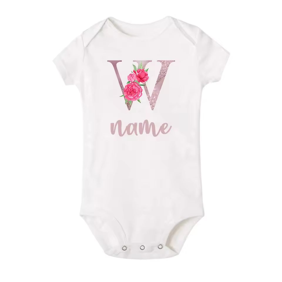 Newborn Name Romper