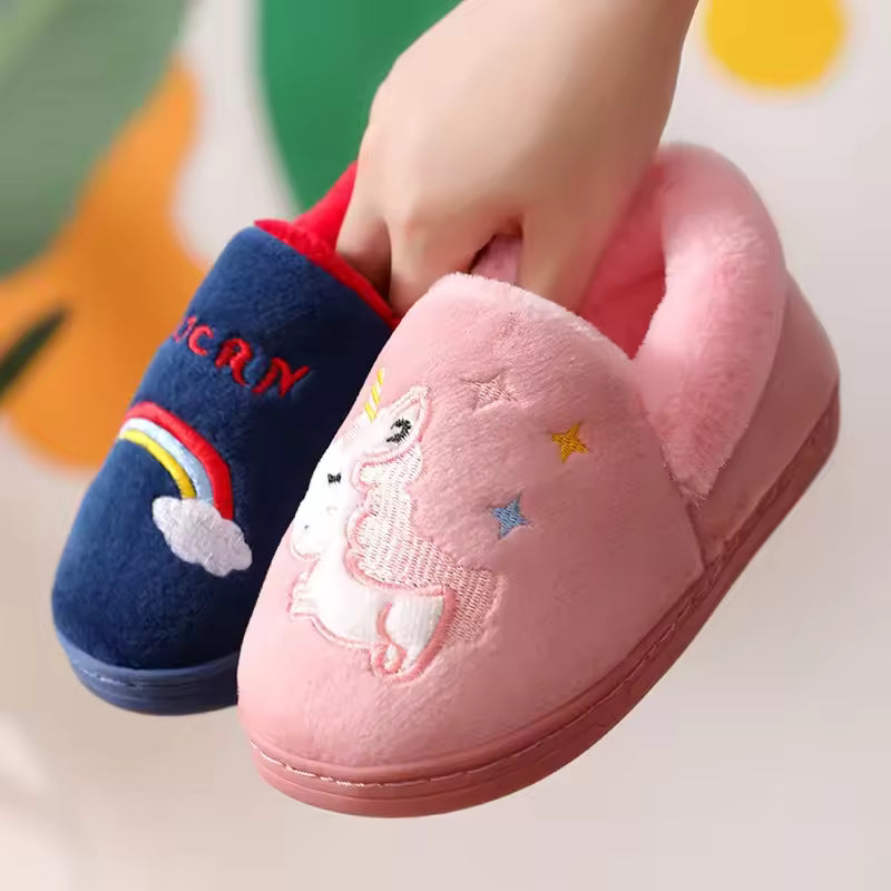 Soft cotton slippers for autumn and winter