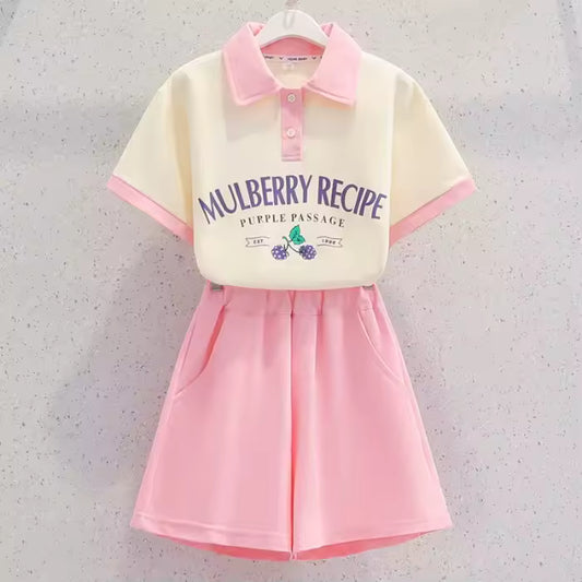 Summer Short Sleeve 2-Piece Set