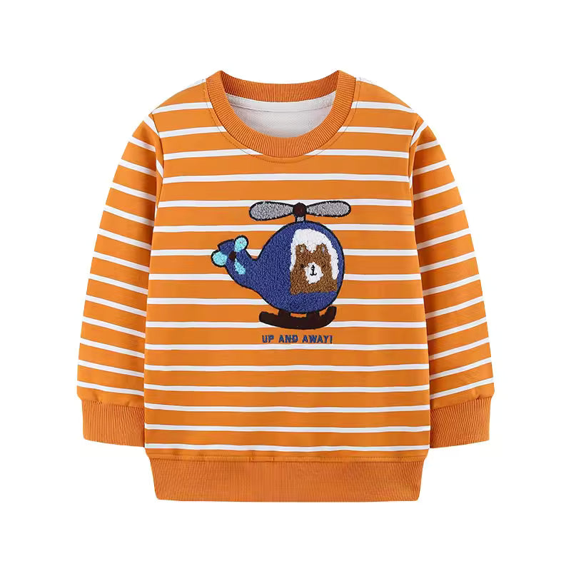 Sweatshirt mit Cartoon-Print für Kleinkinder