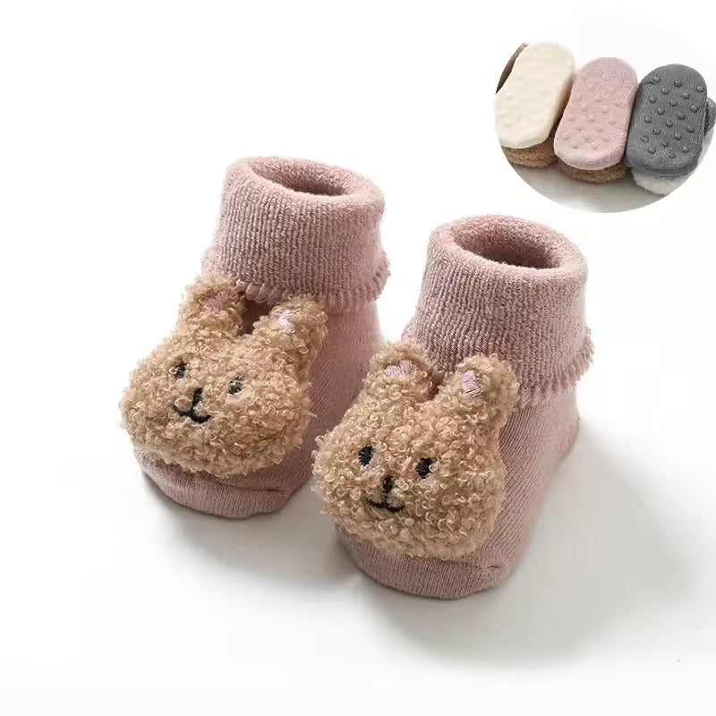 Baby socks with animal design
