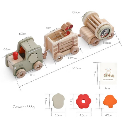 PlayTrolley – Holz-Babyeisenbahn