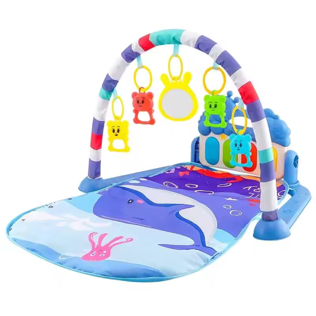 Baby Play Mat with Hanging Animal Friends
