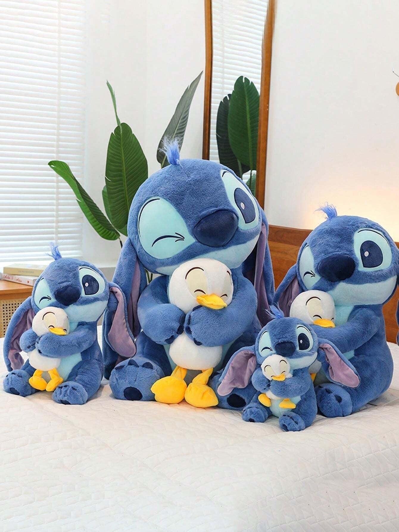 Soft cushion doll with Stitch and duck