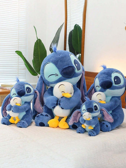 Soft cushion doll with Stitch and duck