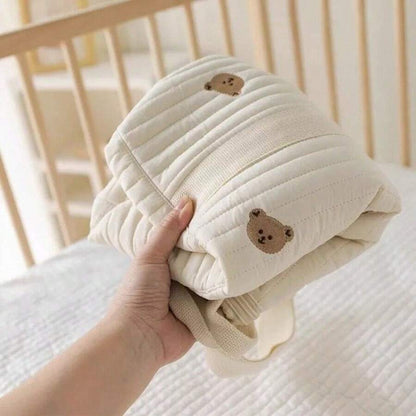 Bear Graphic Plush Diaper Bag 