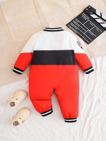 Cooler Baby-Strampler – Rennwagen-Print &amp; Sweatshirt-Look