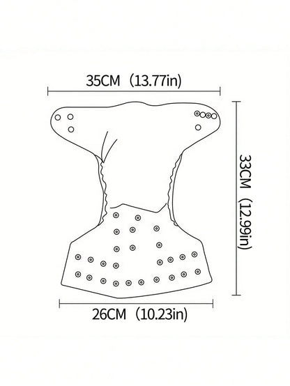 3-teiliges wiederverwendbares Stoffwindelset – Elefant &amp; Giraffe