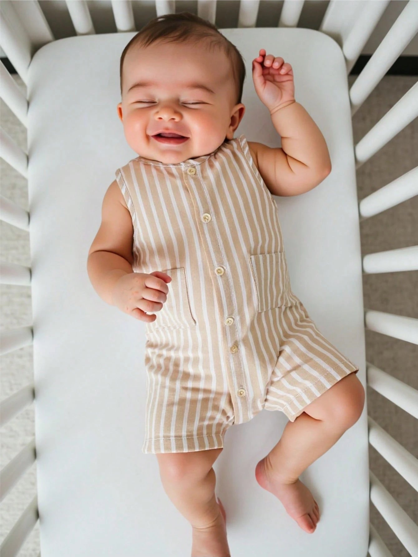 Baby Boy Summer Set – Romper &amp; Bucket Hat 