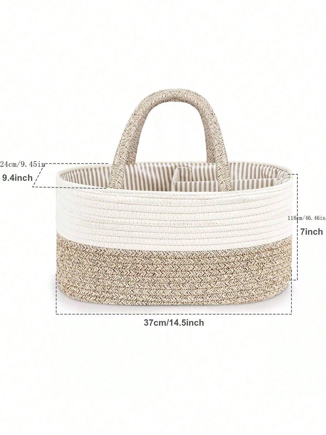 Multifunctional Handwoven Storage Basket Organizer 