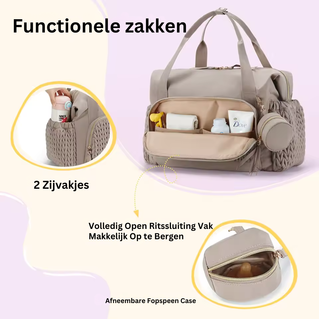 Stilvolle Wickeltasche mit Schultergurt