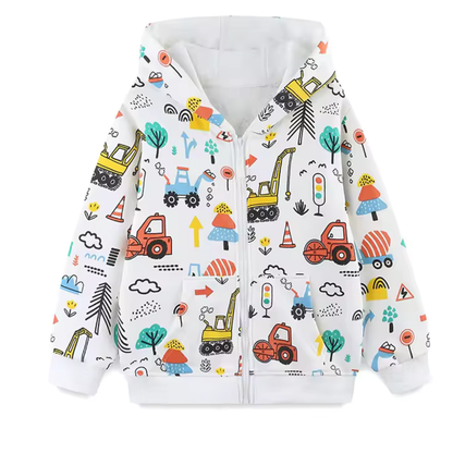 Kleinkind-Hoodie mit Cartoon-Print