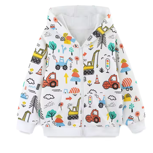 Kleinkind-Hoodie mit Cartoon-Print