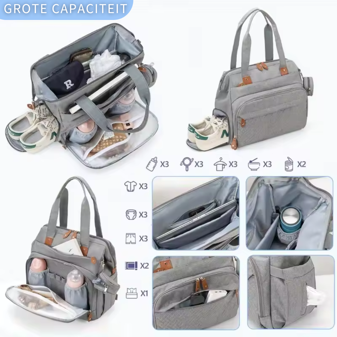 Multifunktionale Wickeltasche mit großem Fassungsvermögen