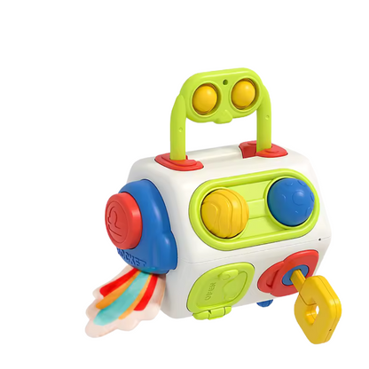 Beschäftigungswürfel-Spielzeug für Kleinkinder