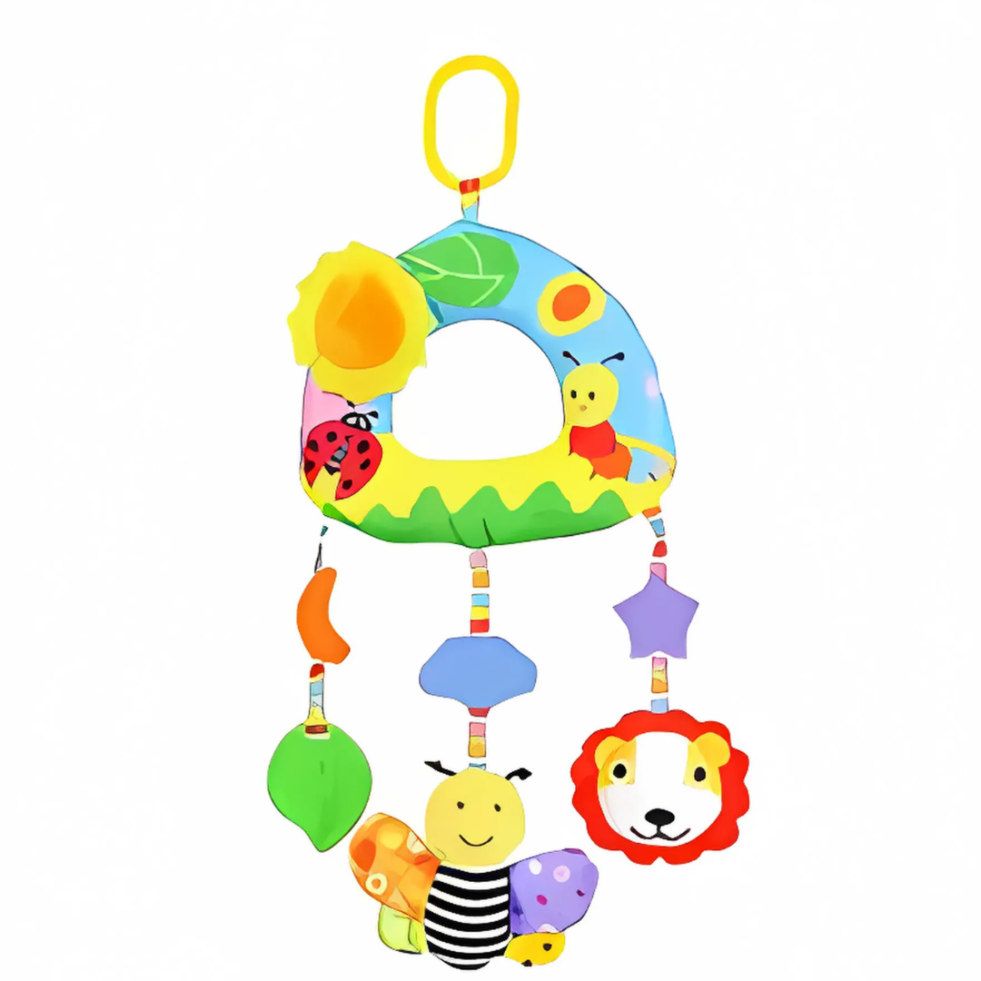 Sensorisches Spielzeug mit fröhlichen Regenbogenfiguren