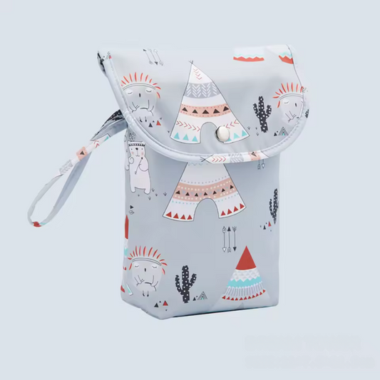Wasserdichte Wickeltasche mit Cartoon-Aufdruck