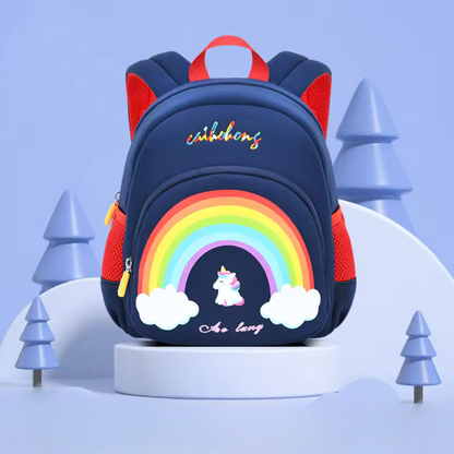 Kinderrucksack mit Cartoon-Aufdruck