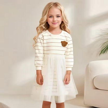 Cute Bear Print Dress