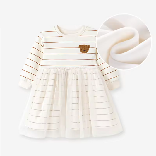 Cute Bear Print Dress