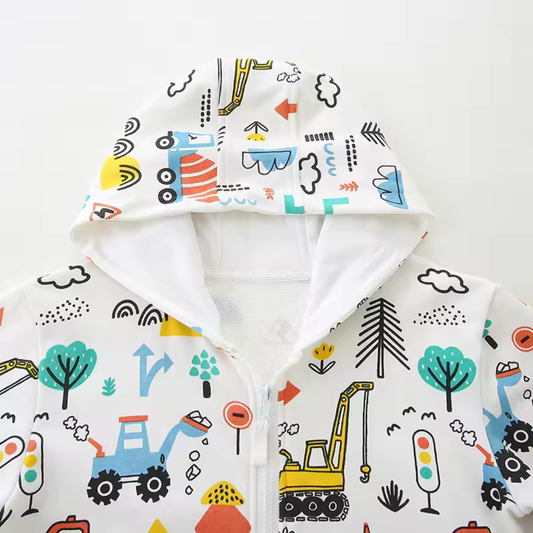 Kleinkind-Hoodie mit Cartoon-Print