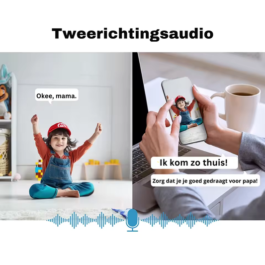 Video-Babyphone mit Schwenk- und Neigekamera