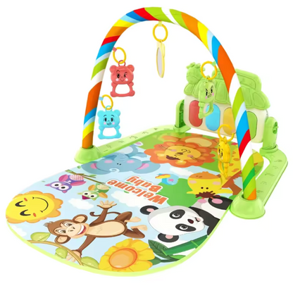 Baby Play Mat with Hanging Animal Friends