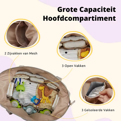 Stilvolle Wickeltasche mit Schultergurt