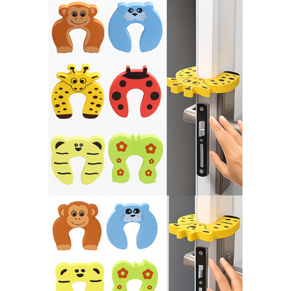 Weiches Türstopper-Set zum Schutz von Babyfingern