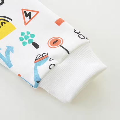 Kleinkind-Hoodie mit Cartoon-Print