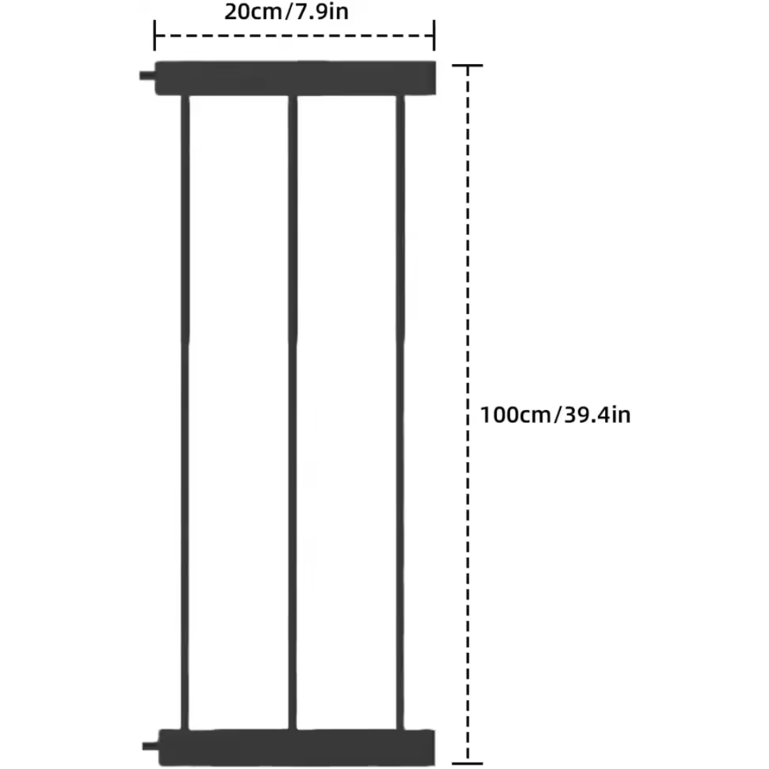Treppen- und Türschutzgitter für Babys mit automatischer Dreifachverriegelung