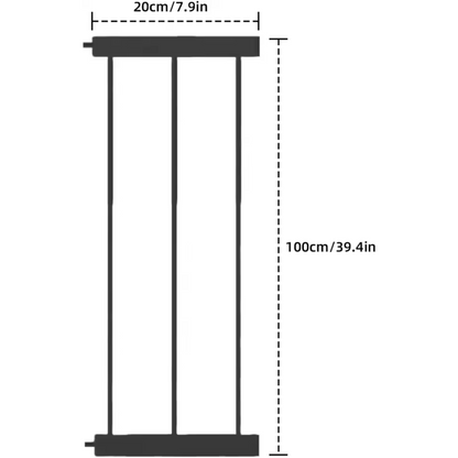 Treppen- und Türschutzgitter für Babys mit automatischer Dreifachverriegelung