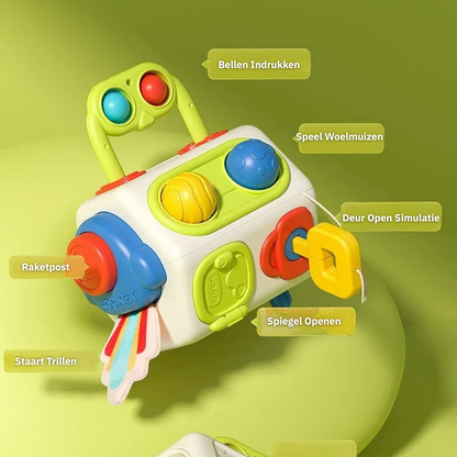 Beschäftigungswürfel-Spielzeug für Kleinkinder