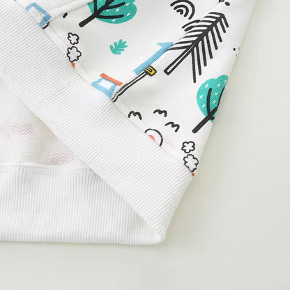 Kleinkind-Hoodie mit Cartoon-Print