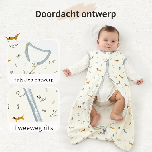 Baby-Schlafanzug mit Reißverschluss