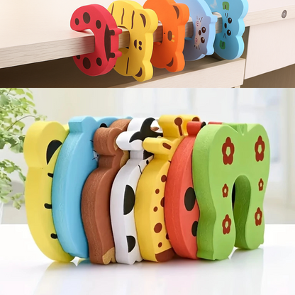 Weiches Türstopper-Set zum Schutz von Babyfingern