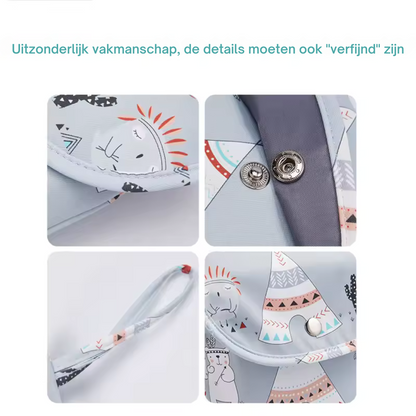 Wasserdichte Wickeltasche mit Cartoon-Aufdruck