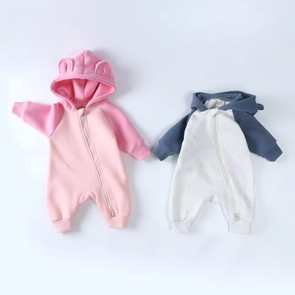 Fleece romper for boys and girls
