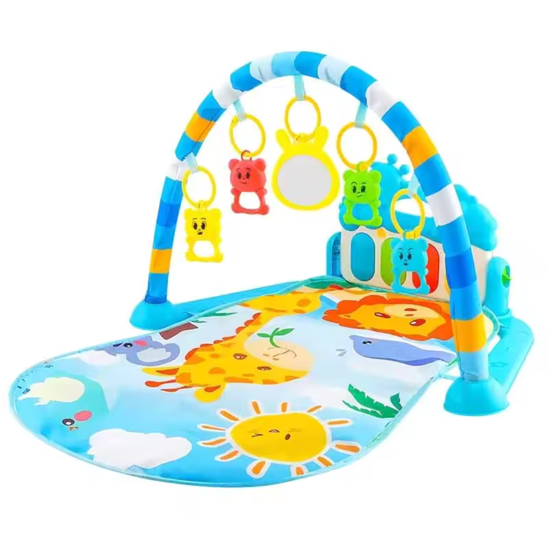 Baby Play Mat with Hanging Animal Friends
