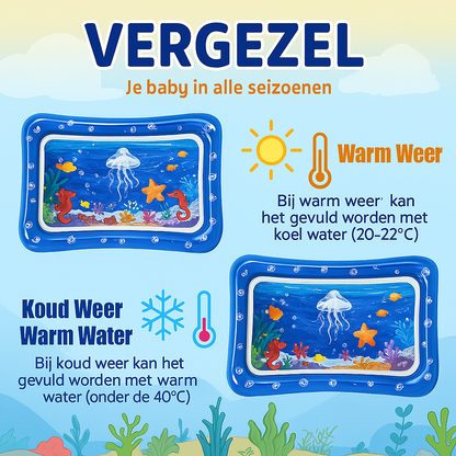JellySplash Baby-Spielmatte – Weiße Quallen-Edition