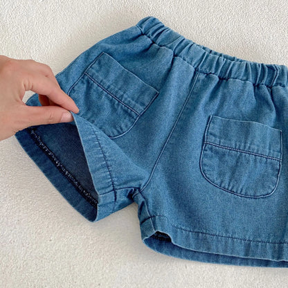 Sommer-Set für Babys, 2-teilig: Hemd mit Tasche und Shorts