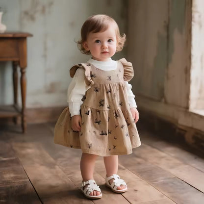 Weiches Kleid mit 2-in-1-Look