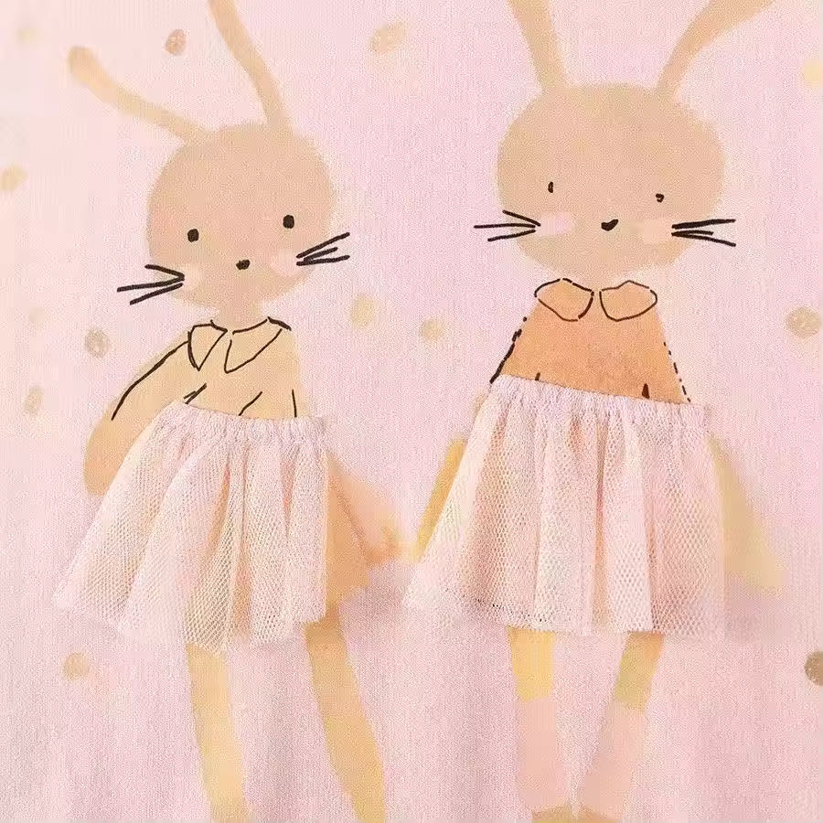 Mädchen-Set aus rosa Tutu-Kleid und Pullover