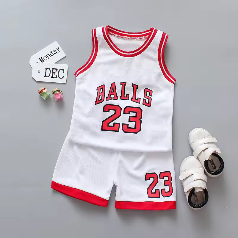 Toddler sports jersey and shorts set